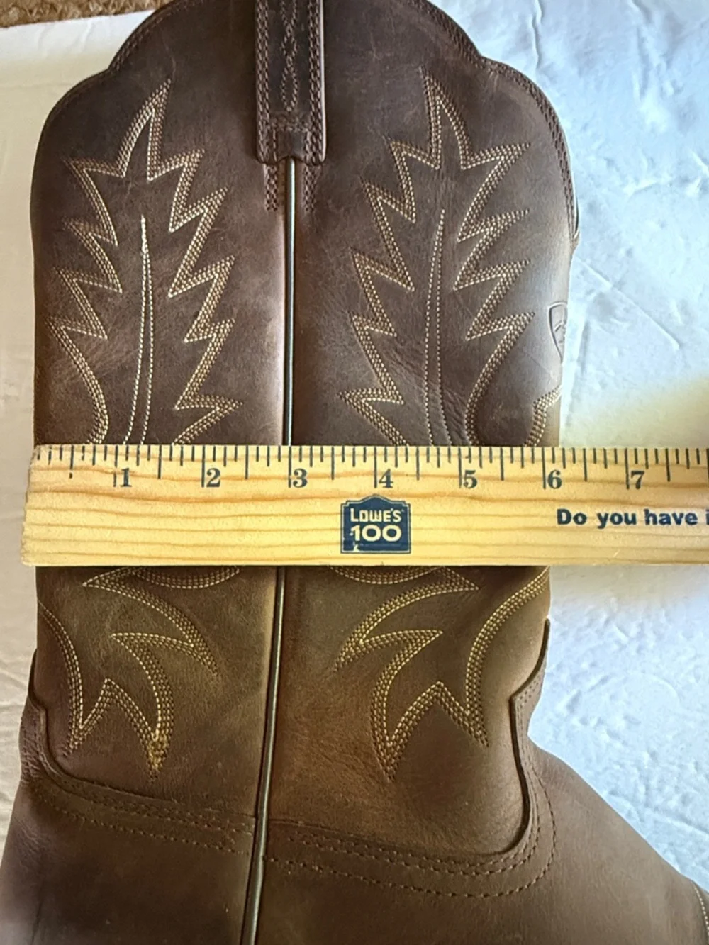 ARIAT Women’s 10 Heritage R Toe Western Boots Distressed Brown Coastal Cowgirl - Picture 14 of 15
